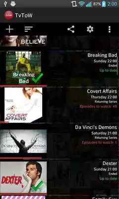 Play TvToW TV Tracker