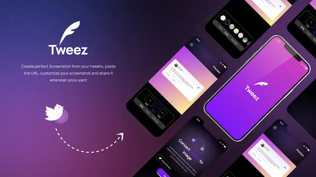 Play Tweez : tweets to image  and enjoy Tweez : tweets to image with UptoPlay