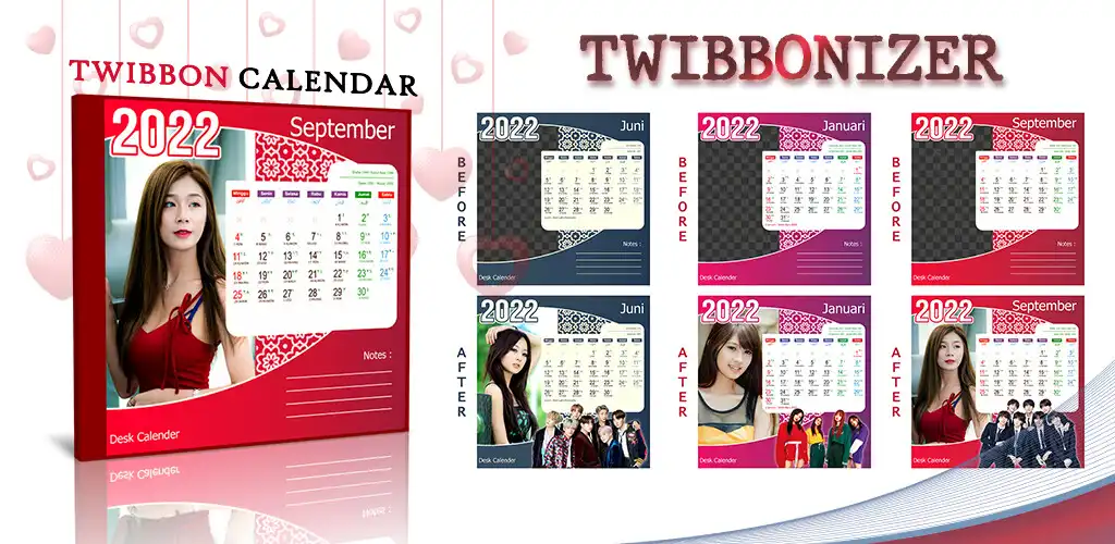 Play Twibbon Calendar 2022  and enjoy Twibbon Calendar 2022 with UptoPlay