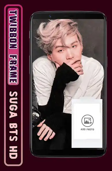 Play Twibbon Frame BTS Suga HD  and enjoy Twibbon Frame BTS Suga HD with UptoPlay