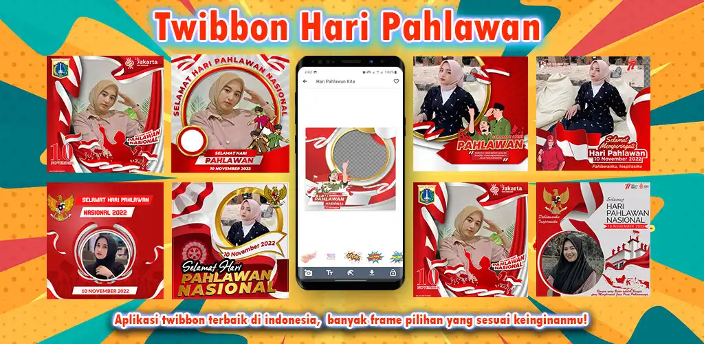 Play Twibbon Hari Pahlawan 2022  and enjoy Twibbon Hari Pahlawan 2022 with UptoPlay
