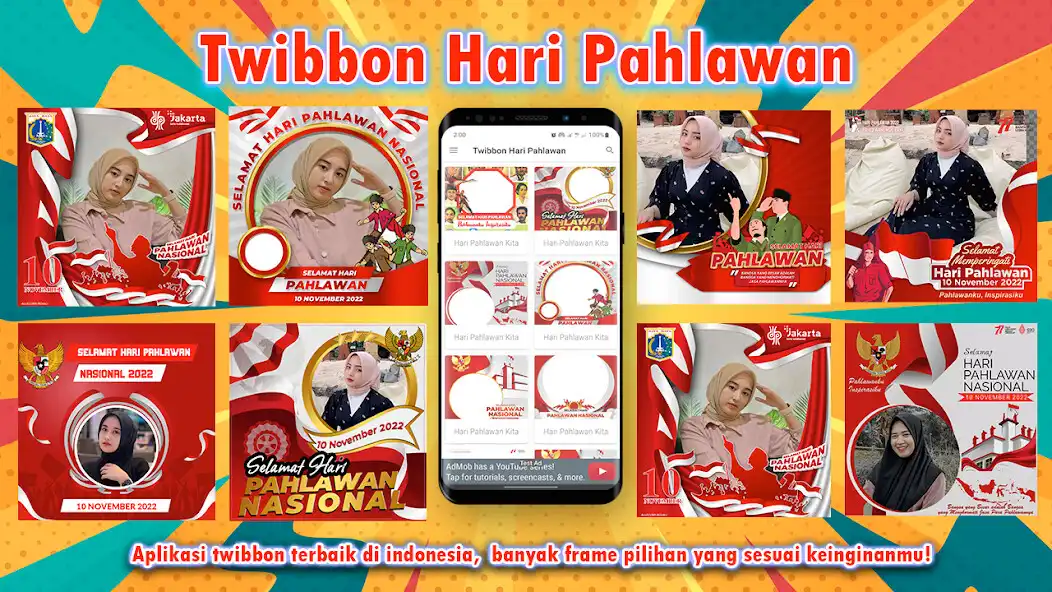 Play Twibbon Hari Pahlawan 2022 as an online game Twibbon Hari Pahlawan 2022 with UptoPlay