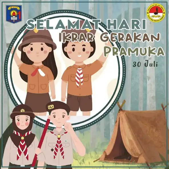 Play Twibbon Hari Pramuka 2023 as an online game Twibbon Hari Pramuka 2023 with UptoPlay