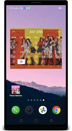 Play Twice Calendar Widget as an online game Twice Calendar Widget with UptoPlay