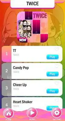 Play TWICE Chibi Piano Tiles