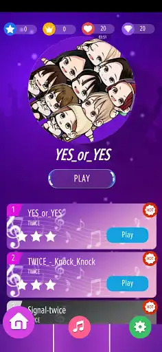 Play Twice Kpop - Best Piano Tiles in 2021 as an online game Twice Kpop - Best Piano Tiles in 2021 with UptoPlay