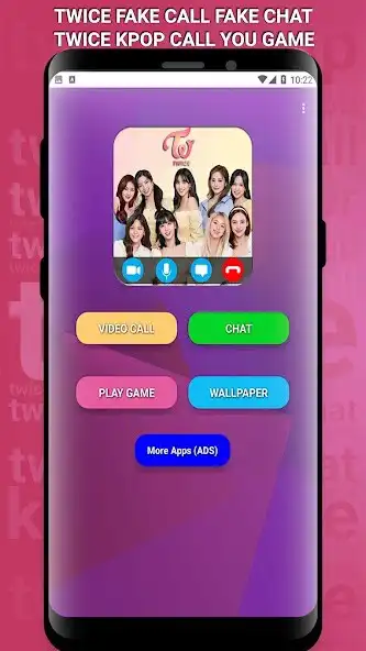 Play Twice Video Call Game as an online game Twice Video Call Game with UptoPlay