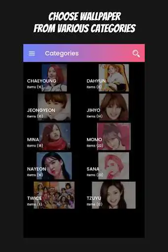 Play TWICE Wallpaper HD 2019 as an online game TWICE Wallpaper HD 2019 with UptoPlay
