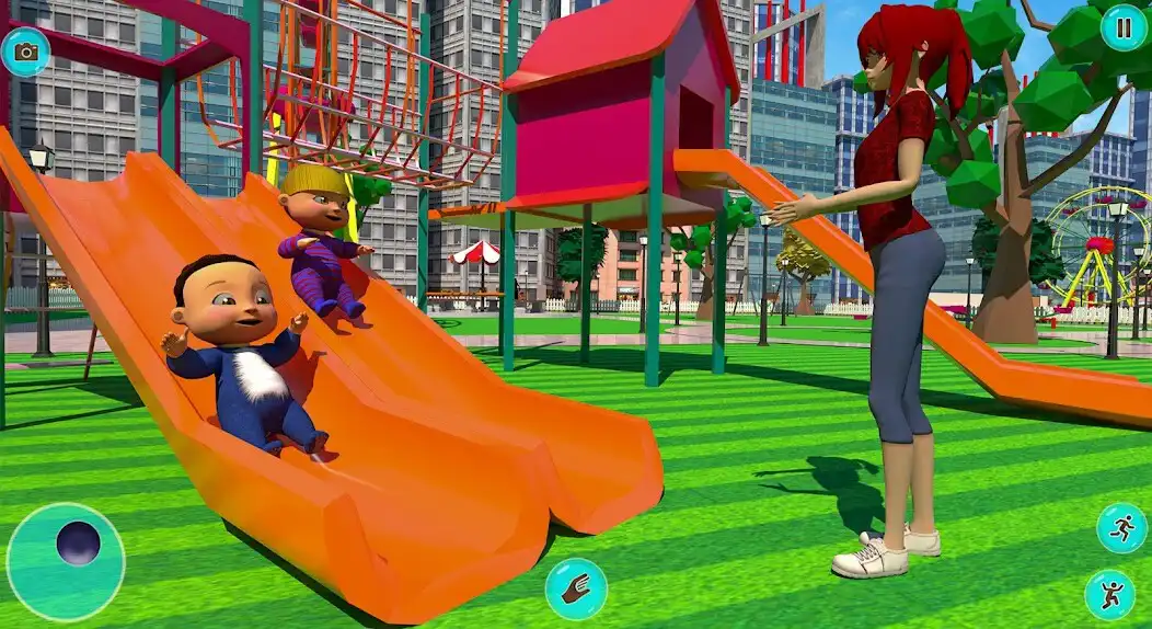 Play Twin Baby Mother Simulator 3D as an online game Twin Baby Mother Simulator 3D with UptoPlay