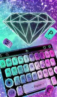 Play Twinkle Sparkling Galaxy Diamond Keyboard Theme