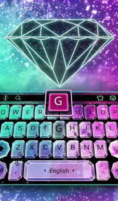 Play Twinkle Sparkling Galaxy Diamond Keyboard Theme