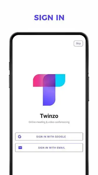 Play Twinzo - online meeting  video conferencing as an online game Twinzo - online meeting  video conferencing with UptoPlay