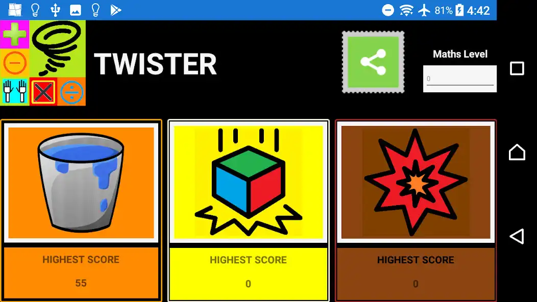 Play Twister - Multitasking, Math Quiz  and enjoy Twister - Multitasking, Math Quiz with UptoPlay