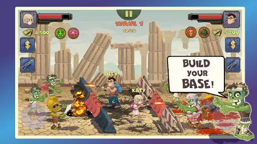 Play Two guys & Zombies 2 (two-player game) as an online game Two guys & Zombies 2 (two-player game) with UptoPlay