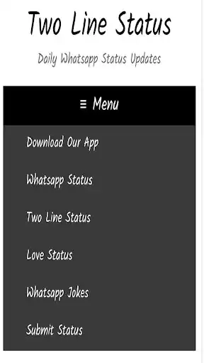 Play Two Line Status  and enjoy Two Line Status with UptoPlay