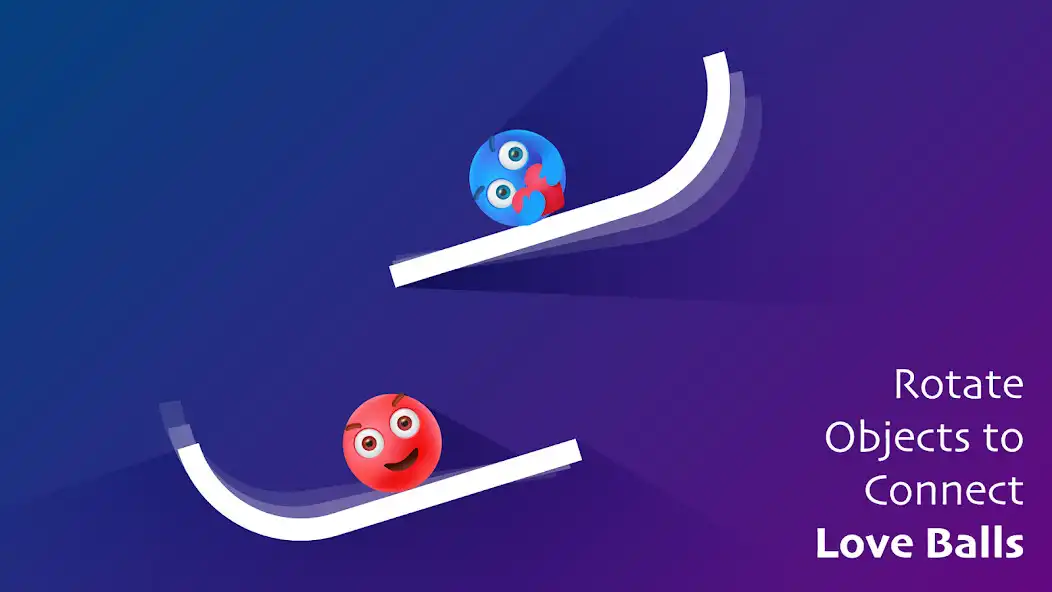 Play Two Love Balls - Brain Puzzle as an online game Two Love Balls - Brain Puzzle with UptoPlay