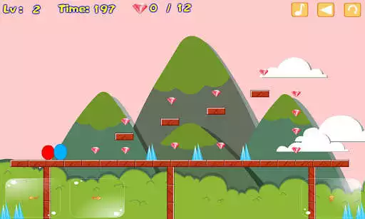 Play Two Players Games - Little Ball Adventure as an online game Two Players Games - Little Ball Adventure with UptoPlay