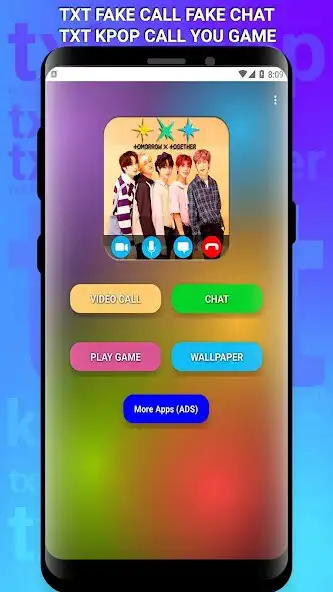Play TXT Fake Call Fake Chat Game  and enjoy TXT Fake Call Fake Chat Game with UptoPlay