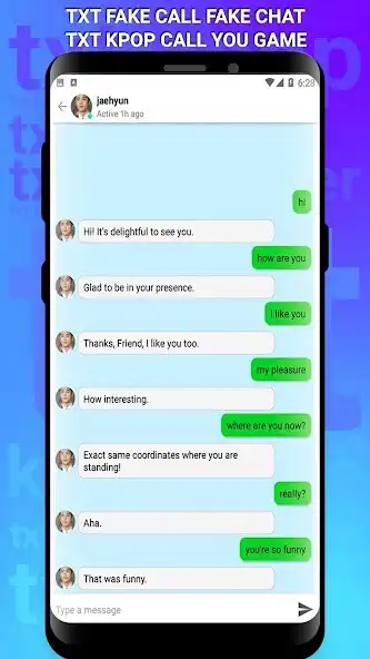 Play TXT Fake Call Fake Chat Game as an online game TXT Fake Call Fake Chat Game with UptoPlay