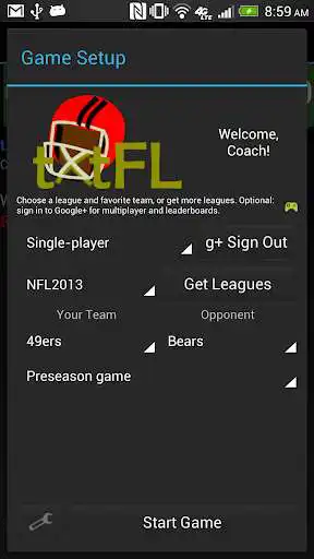 Play tXtFL: strategic football  and enjoy tXtFL: strategic football with UptoPlay