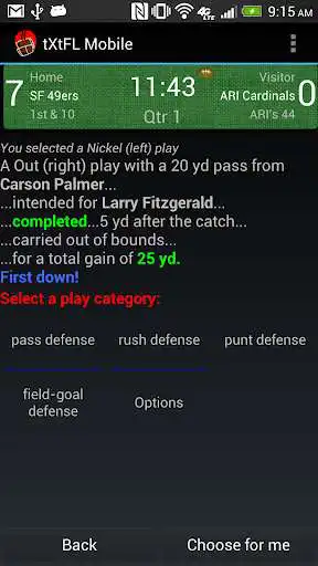 Play tXtFL: strategic football as an online game tXtFL: strategic football with UptoPlay