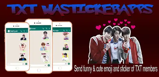 Play TXT WAStickerApps - TXT Sticker and Emoji  and enjoy TXT WAStickerApps - TXT Sticker and Emoji with UptoPlay
