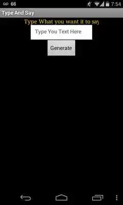 Play Type and Say Play Type and Say