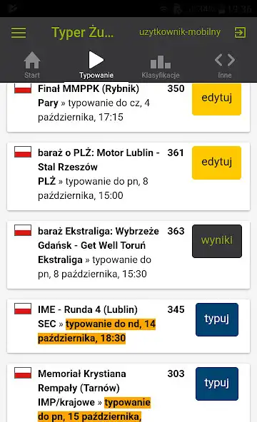 Play Typer Żużlowy PoKredzie.pl  and enjoy Typer Żużlowy PoKredzie.pl with UptoPlay