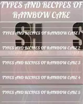 Play Types of rainbow cake