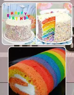 Play Types of rainbow cake