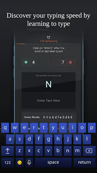 Typing Speed Tester Practice online game with UptoPlay