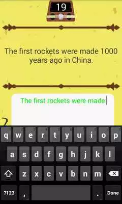 Play Typing speed test