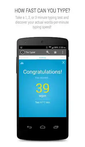 Play Typist: A Quick Typing Test  and enjoy Typist: A Quick Typing Test with UptoPlay