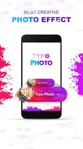 Play Typography Photo Frames