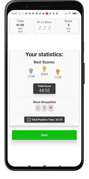 Play Typr: Typing Practice as an online game Typr: Typing Practice with UptoPlay