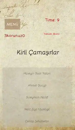 Play TYT - YKS - LYS Edebiyat Soru - Cevap as an online game TYT - YKS - LYS Edebiyat Soru - Cevap with UptoPlay