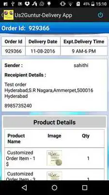 Play U2G Delivery app