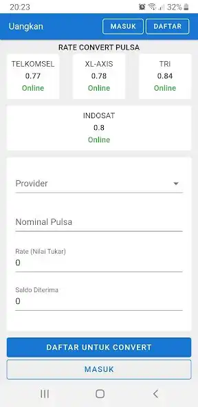 Play Uangkan - Convert Pulsa  and enjoy Uangkan - Convert Pulsa with UptoPlay