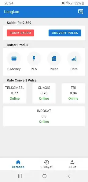 Play Uangkan - Convert Pulsa as an online game Uangkan - Convert Pulsa with UptoPlay