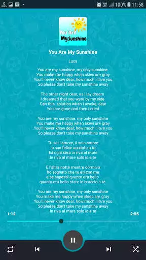 Play U Are My Sunshine Songs + Lyrics  and enjoy U Are My Sunshine Songs + Lyrics with UptoPlay