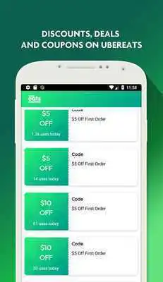 Play Uber Eats Promo Code - Food Delivery