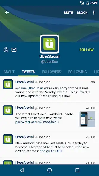 Play UberSocial for Twitter as an online game UberSocial for Twitter with UptoPlay
