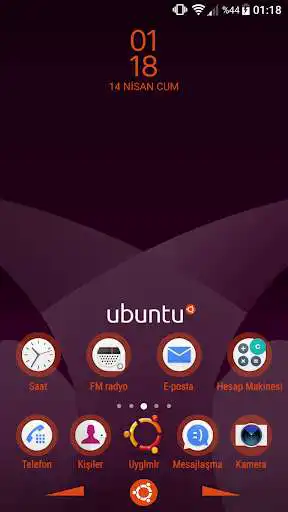 Play APK Ubuntu Xperia Theme  and enjoy Ubuntu Xperia Theme with UptoPlay com.ugurturker.ubuntuxperia