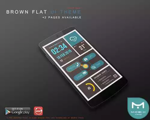 Play UCCW Brown Flat UI Skin