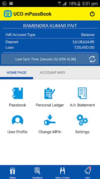 Play UCO mPassbook  and enjoy UCO mPassbook with UptoPlay