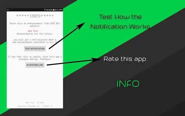 Play UCSC BIT Notifier