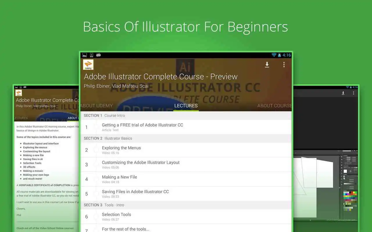 Play Udemy illustrator CC Training