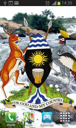 Play Uganda Flag Live Wallpaper