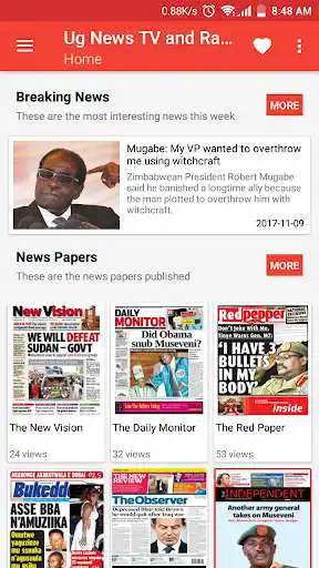 Play Uganda News TV and Radio - Breaking News  and enjoy Uganda News TV and Radio - Breaking News with UptoPlay
