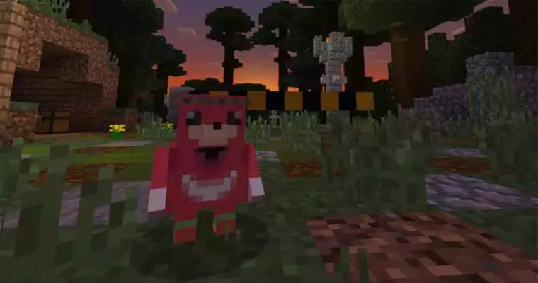 Play Ugandan Knuckles Skin for Minecraft PE